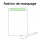 ARDOISE MAGNETIQUE YUPIT - marquage