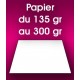 Papier 135 au 300 gr