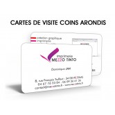 Carte de visite coins arrondis