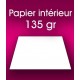 Grammage papier intérieur