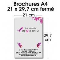 BROCHURE 21 X 29,7 CM Sans couverture