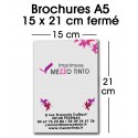 Brochure 15 x 21 cm - Sans couverture