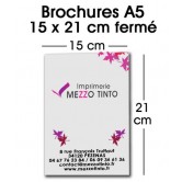 Brochure 15 x 21 cm - Sans couverture