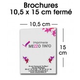 Brochure 10,5 x 15 cm - Sans couverture