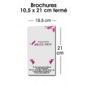 Brochure 10,5 x 21 cm - Sans couverture