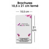 Brochure 10,5 x 21 cm - Sans couverture