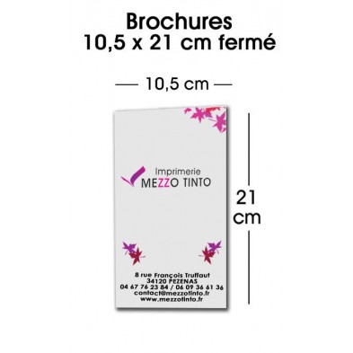 BROCHURES 10,5 X 21 CM