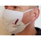 MASQUE DE PROTECTION TISSU BLANC - Visuel Marquage