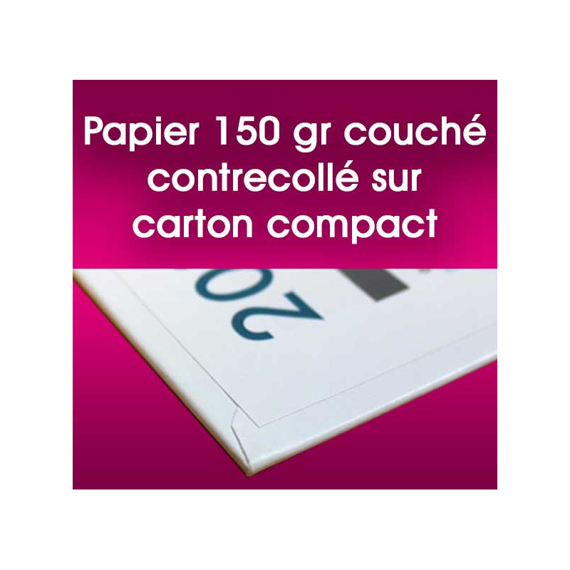 Calendrier contrecollé ou de banque