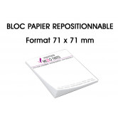 BLOC NOTES REPOSITIONNABLES 71 x 71 mm