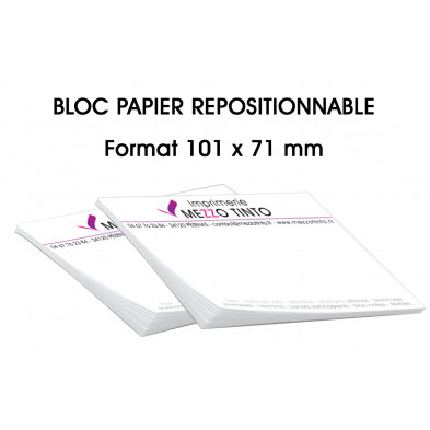 bloc notes repositionnable 101 x 71