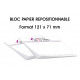 BLOC NOTES REPOSITIONNABLES 121 x 71 mm