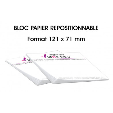 BLOC NOTES REPOSITIONNABLES 121 x 71 mm