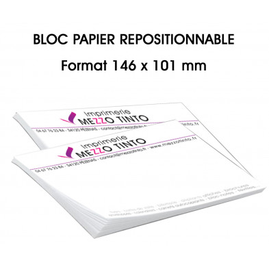 BLOC NOTES REPOSITIONNABLES 146 x 101 mm