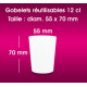 GOBELET REUTILISABLES 12 CL - Taille gobelet