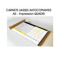 Carnet liasses autocopiantes A5 - Imp. quadri