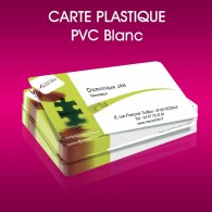 Carte PVC blanc