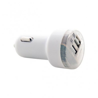 Chargeur de voiture USB DENOM - Blanc