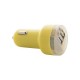 Chargeur de voiture USB DENOM - Jaune