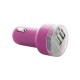 Chargeur de voiture USB DENOM - Rose